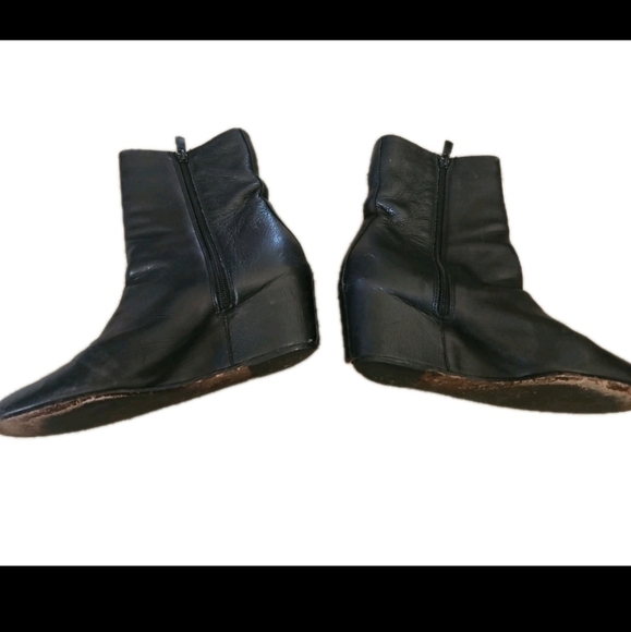 Vince Womens Black Michela Hidden Wedge Soft Leather Luxury Designer Boot 9 - Picture 8 of 16